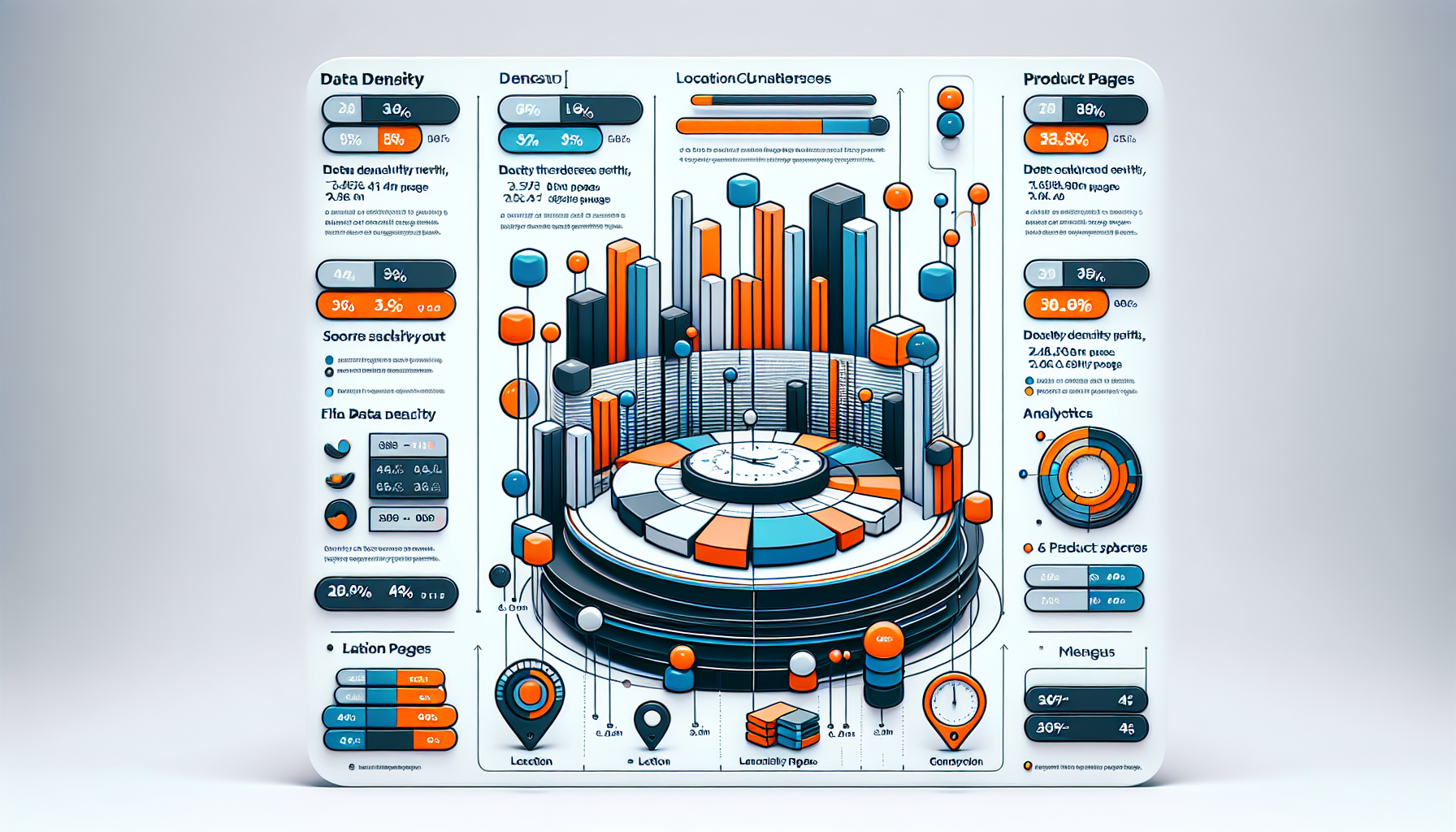Infographic showing data density thresholds for page types.