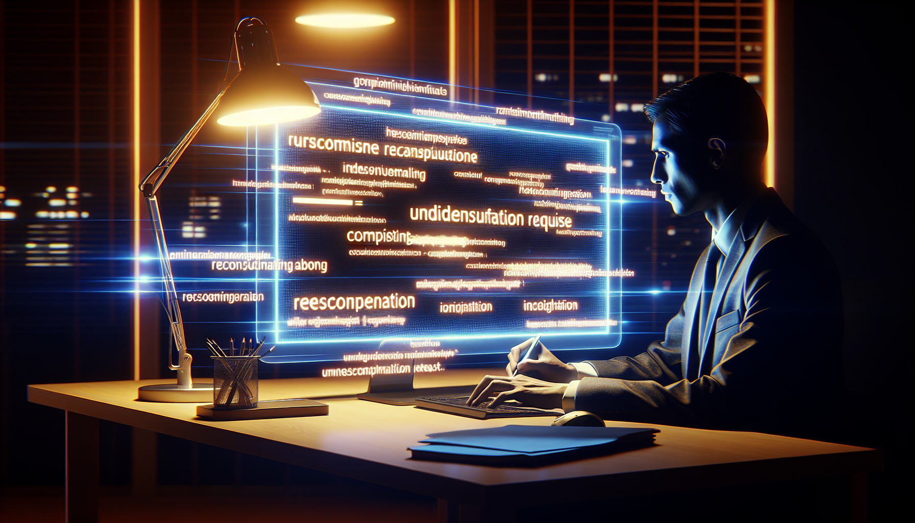 Person writing request on computer with 'user value' highlighted.