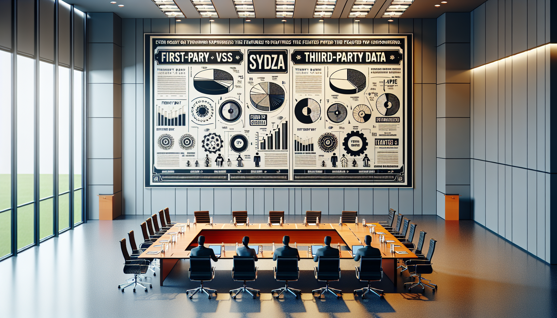 Infographic comparing first-party and third-party data.