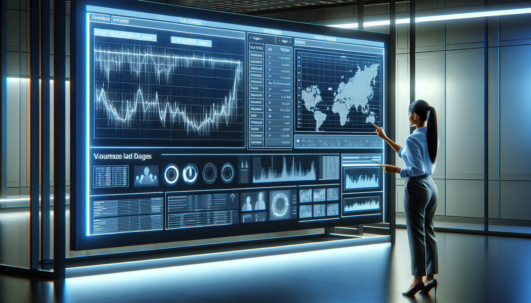 Analyst monitors a graph of Valid status trends.