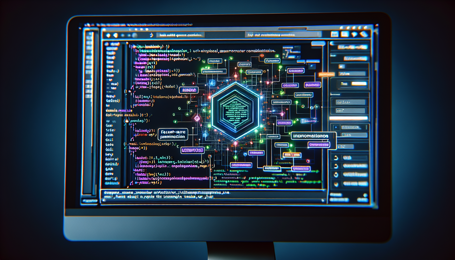 Code editor with facet-aware URL logic on screen preventing URL explosion.