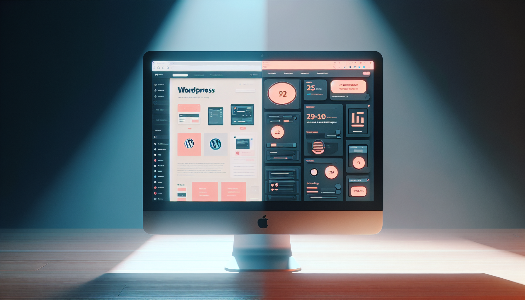 WordPress and Webflow on screens, showing tool overlap comparison.
